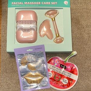 Luxurious Pink Facial Massage Set